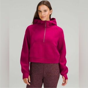 Lululemon Scuba Oversized Half-Zip Hoodie Pomegranate